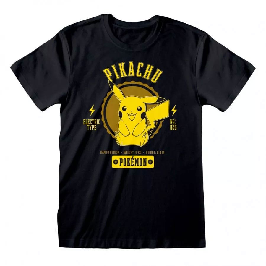 Pokemon T-Shirt Collegiate Pikachu Size XL