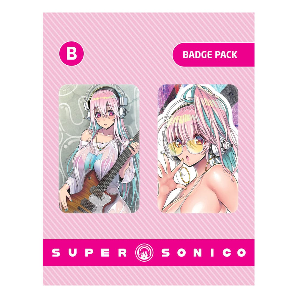 Super Sonico Pin Badges 2-Pack Set B