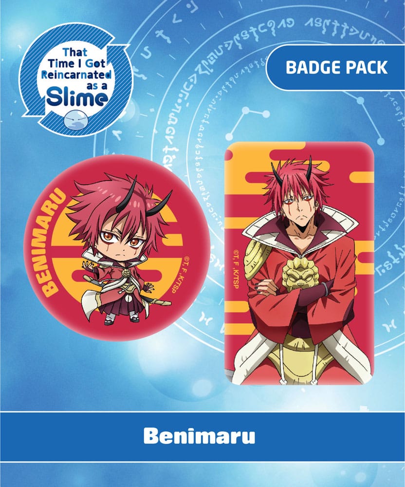 That Time I Got Reincarnated as a Slime Pin Badges 2-Pack Benimaru