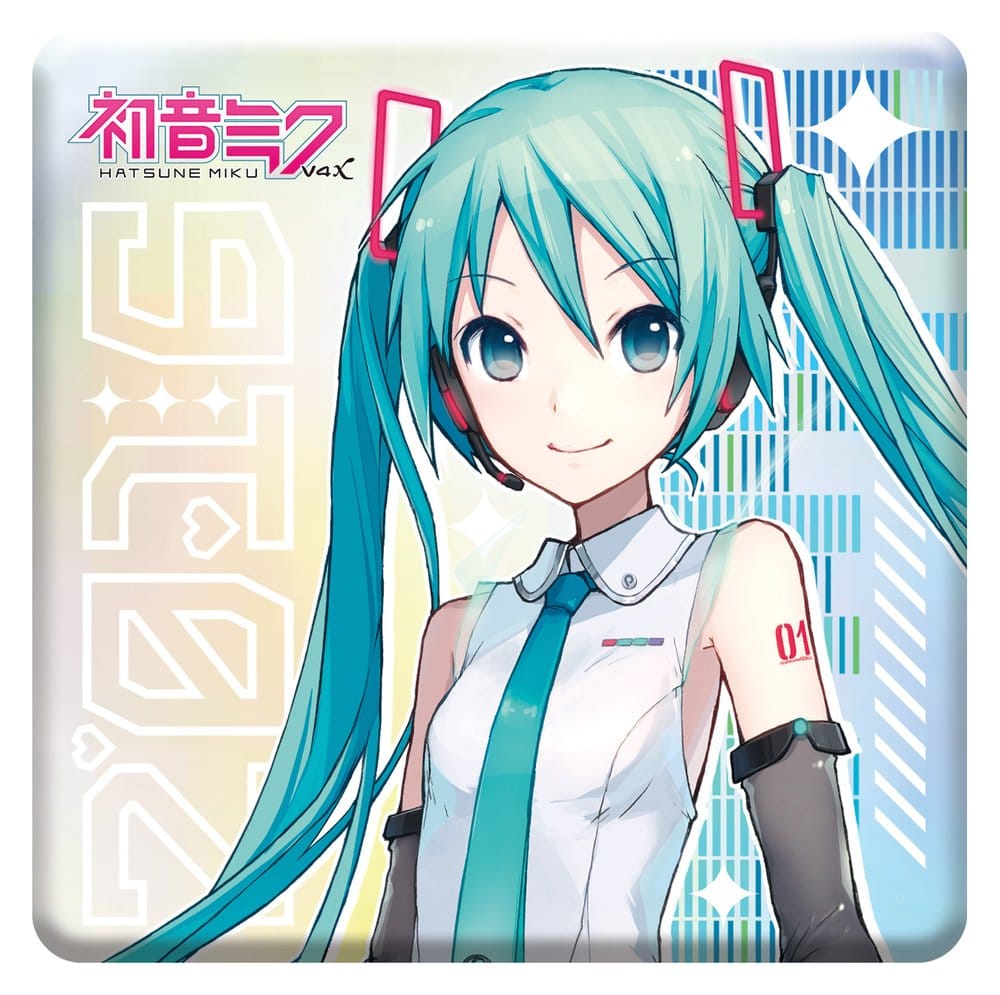 PRECOMENZI - Hatsune Miku Holographic Badge V4X 10th Anniversary Rainbow Limited Edition 8 cm