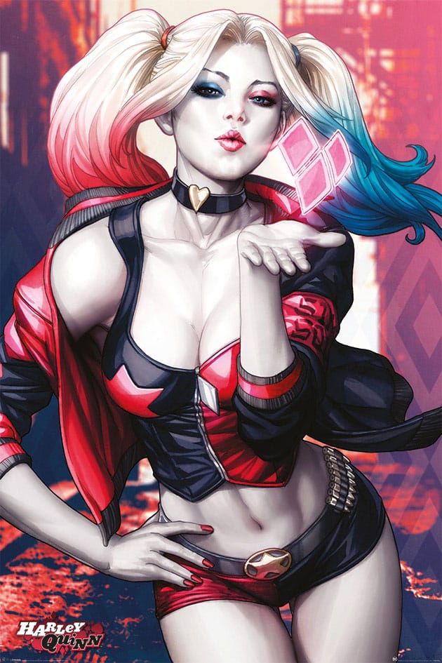 DC Comics Poster Pack Harley Quinn Kiss 61 x 91 cm (4)