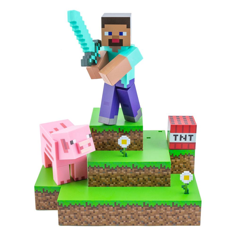 Minecraft Diorama Light Steve 30 cm
