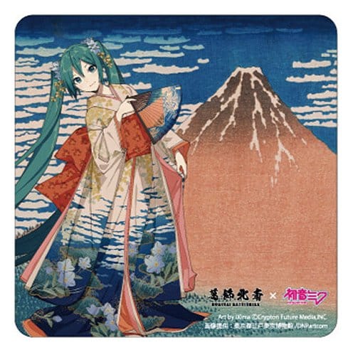 PRECOMENZI - Katsushika Hokusai x Hatsune Miku Car Magnet Thirty-six Views of Mount Fuji Fine Wind, Clear Morning