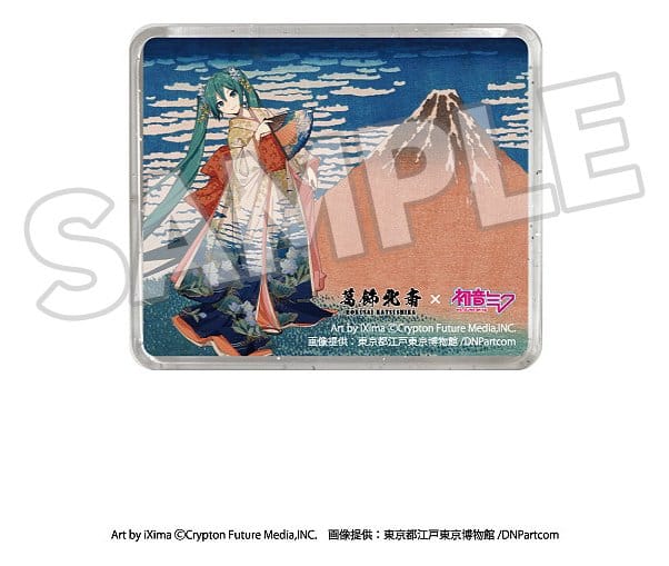 Katsushika Hokusai x Hatsune Miku 3D Magnet Thirty-six Views of Mount Fuji Fine Wind, Clear Morning [1]