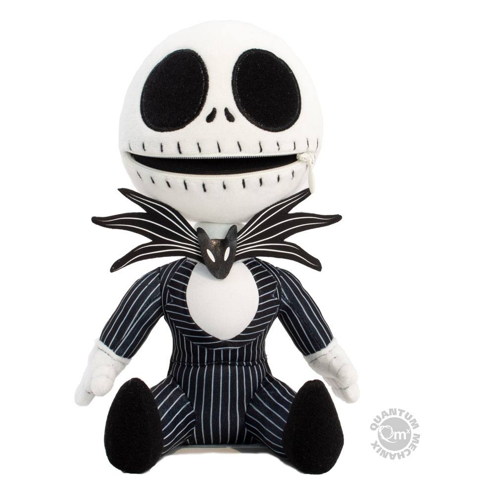 Nightmare Before Christmas Zippermouth Bamse - Jack Skellington 23 cm