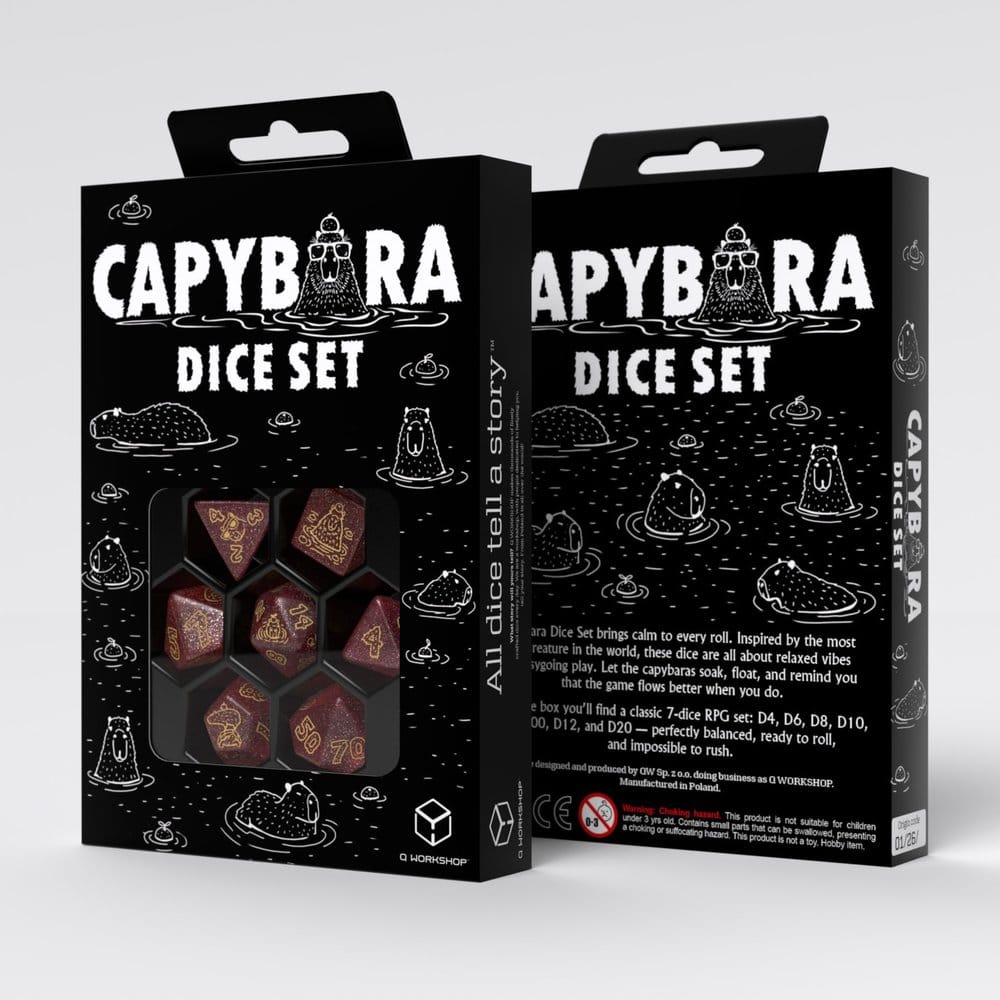PRECOMENZI - Capybara Dice Set of 7 Chillo