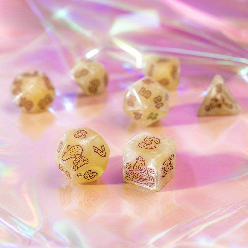 Capybara Dice Set of 7 Sleepie [4]