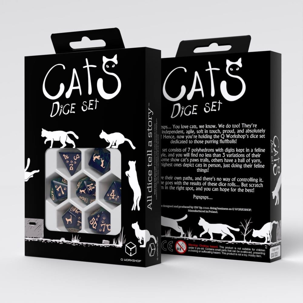 PRECOMENZI - CATS Dice Set of 7 Mittens