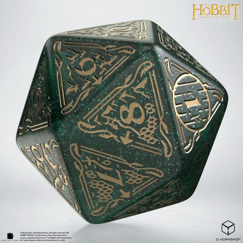 The Hobbit Spindown Jumbo Die Verdant TCG D20