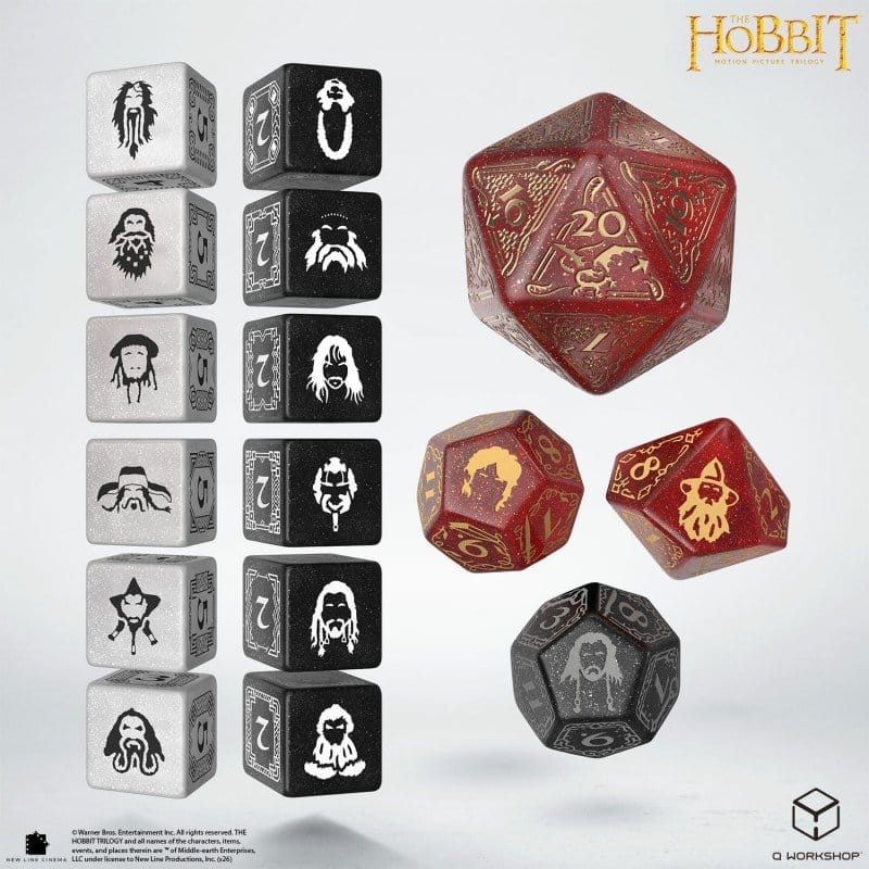 The Hobbit TCG Dice Set of 16 Ember Hearth