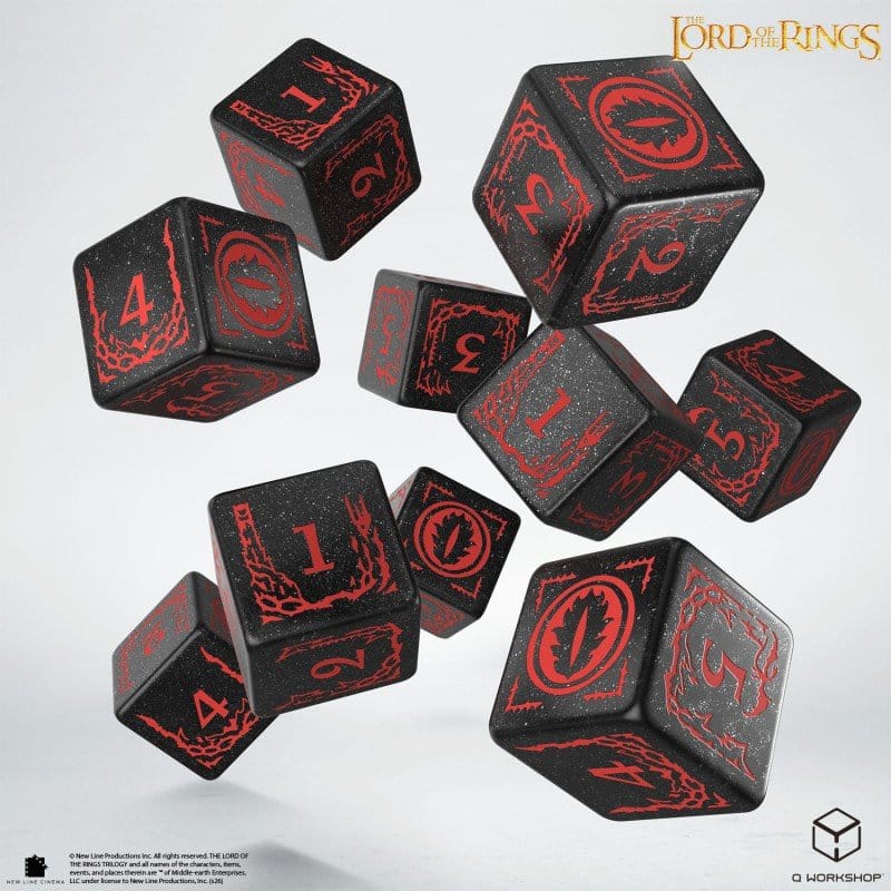 The Lord of the Rings: 10 D6 Dice Set Mordor