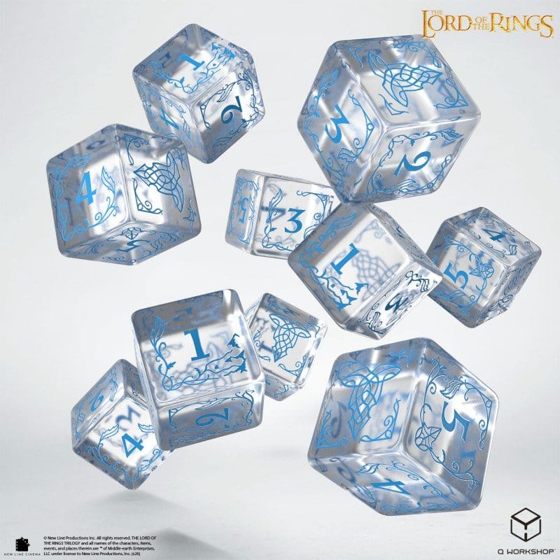 The Lord of the Rings: 10 D6 Dice Set Rivendell (Water)