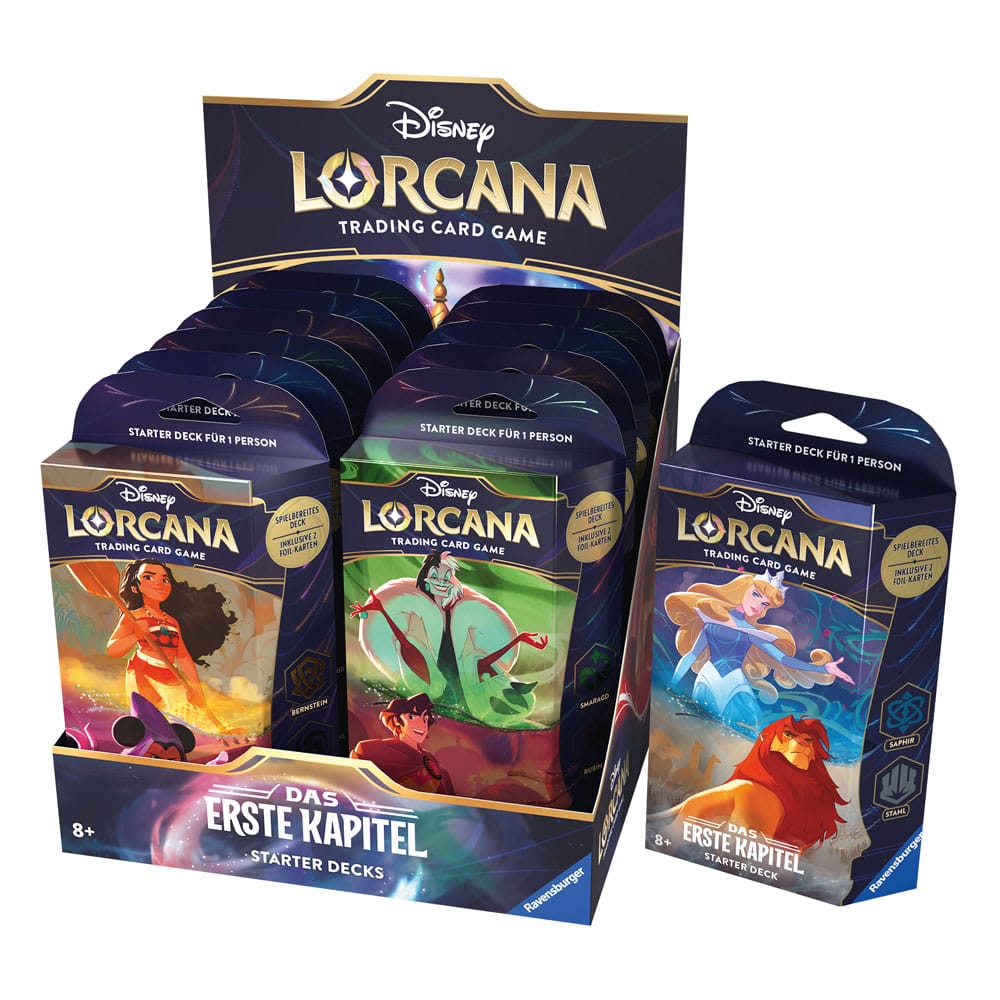 Disney Lorcana TCG Das Erste Kapitel Starter Decks Display (12) *German Edition*