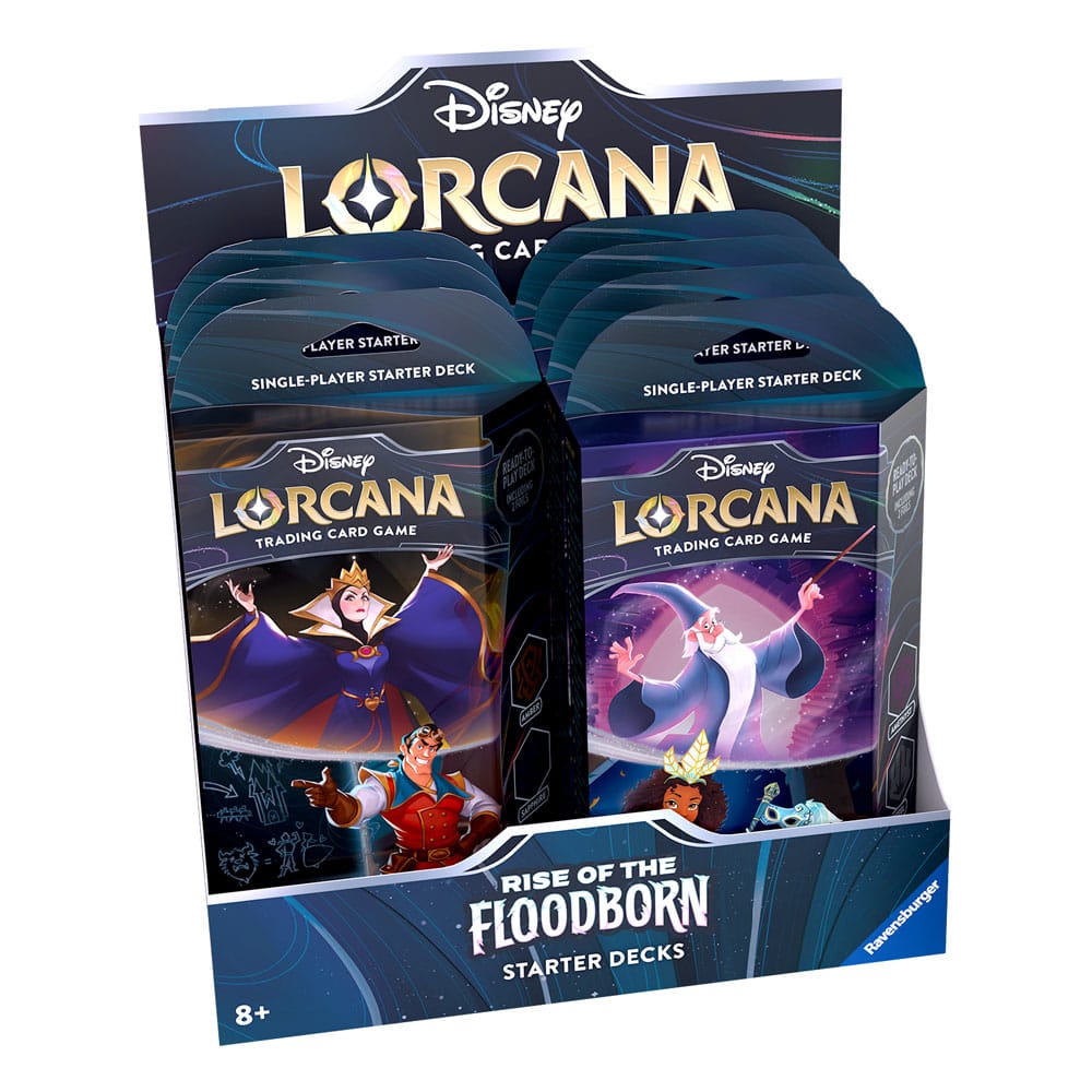 Disney Lorcana TCG Rise of the Floodborn Starter Decks Display (8) *English Edition*