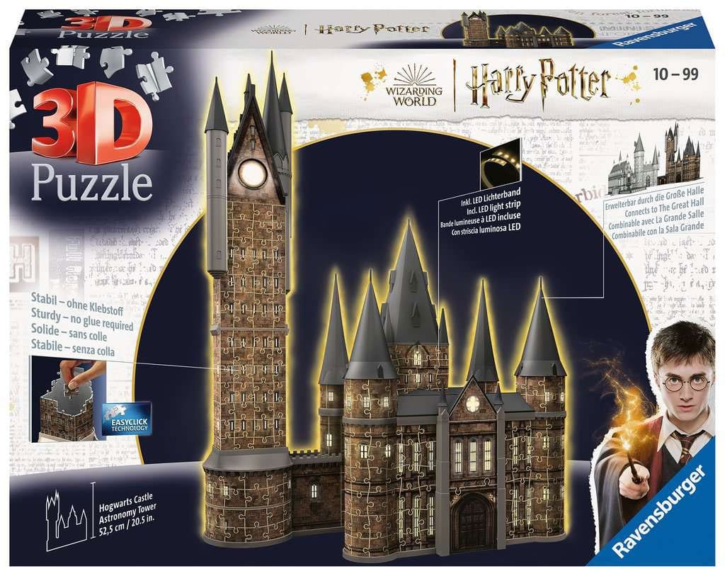 Harry Potter 3D Puzzle Hogwarts Castle: Astronomy Tower - Night Edition (540 Pieces)