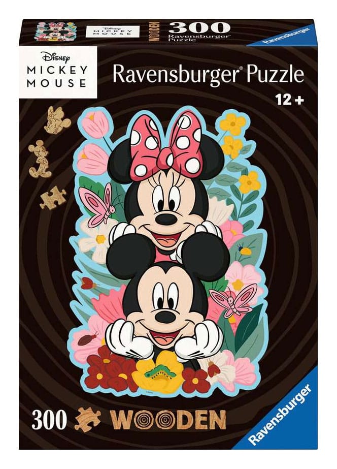 Disney WOODEN Jigsaw Puzzle Mickey & Minnie (300 pieces)