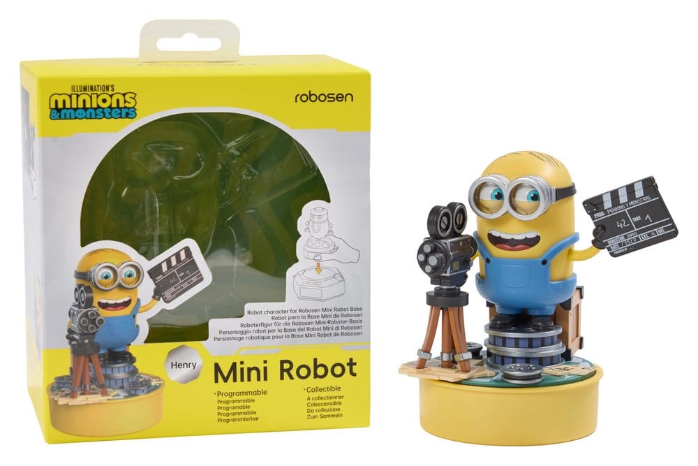 PRECOMENZI - Minions & Monsters Interactive Mini Robot Henry 9 cm *English Version*