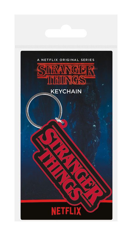 Stranger Things Gummi Nøglering - Logo 6 cm