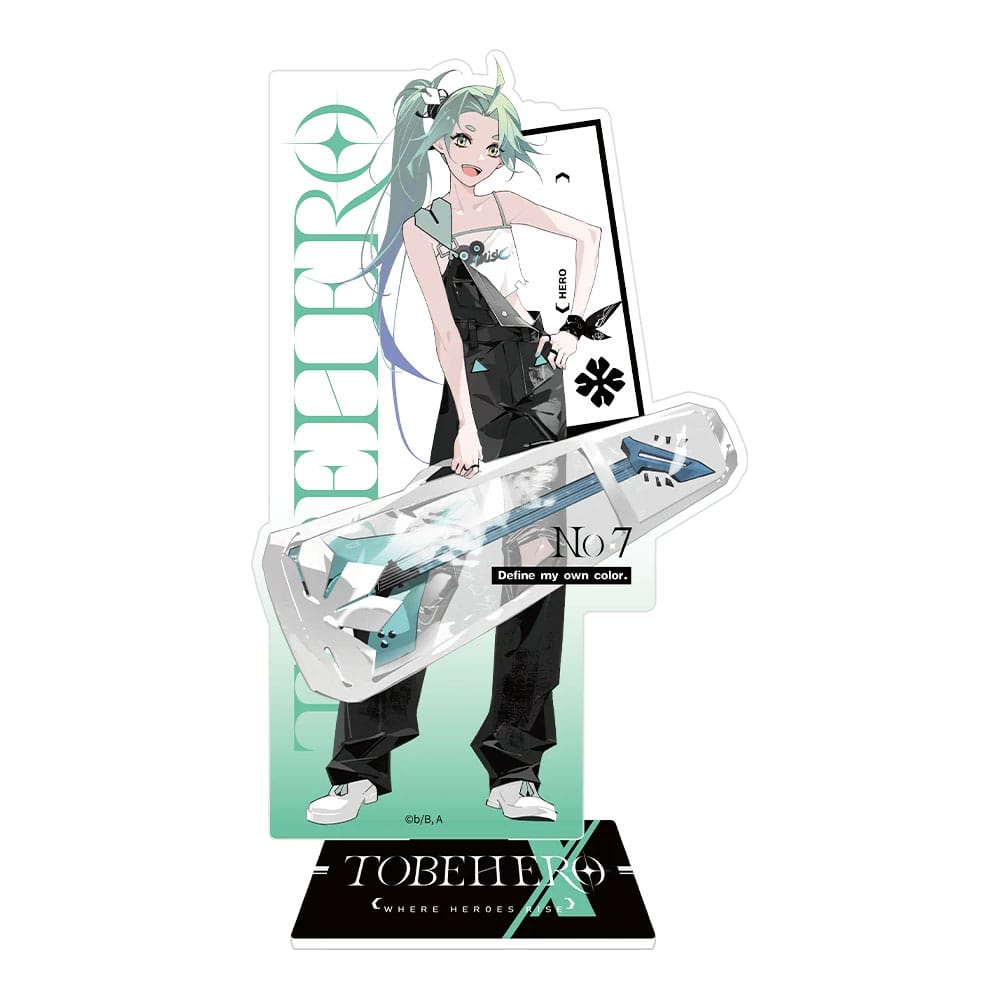 To Be Hero X Acrylic Stand Hero Show Series Lucky Cyan 17 cm