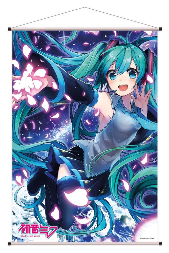 Sakami Merchandise Hatsune Miku Wallscroll 07 Flower 60 x 90 cm