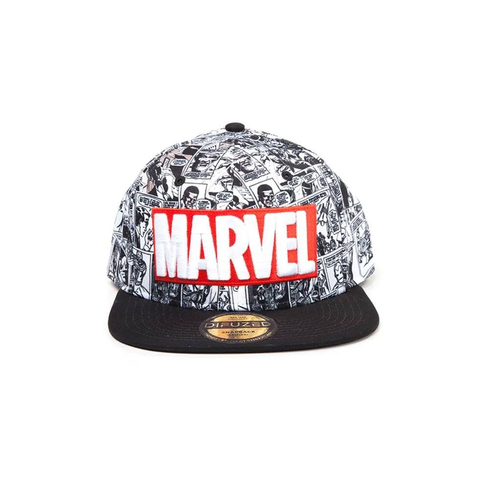 Marvel Comics Snapback Kasket - Classic Red & White Logo