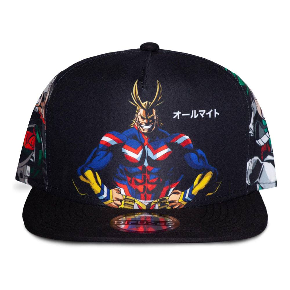 My Hero Academia Plush Snapback Cap All Might, Deku & Bakugo