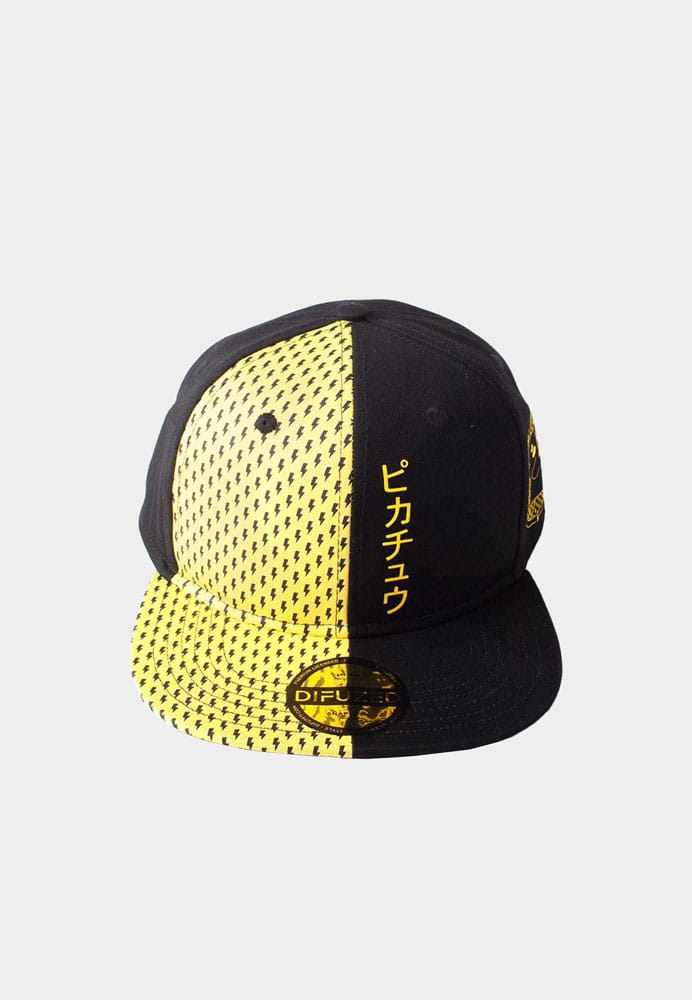 Pokemon Snapback Cap Block Pikachu