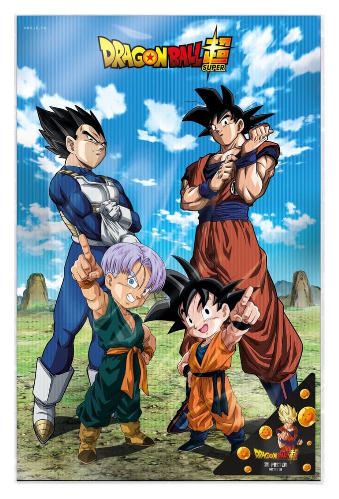 Dragon Ball Super 3D Poster Battle of Gods Goku Vegeta Family 38 x 58 cm [1]