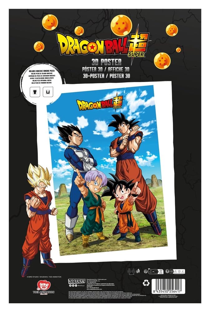 Dragon Ball Super 3D Poster Battle of Gods Goku Vegeta Family 38 x 58 cm [2]