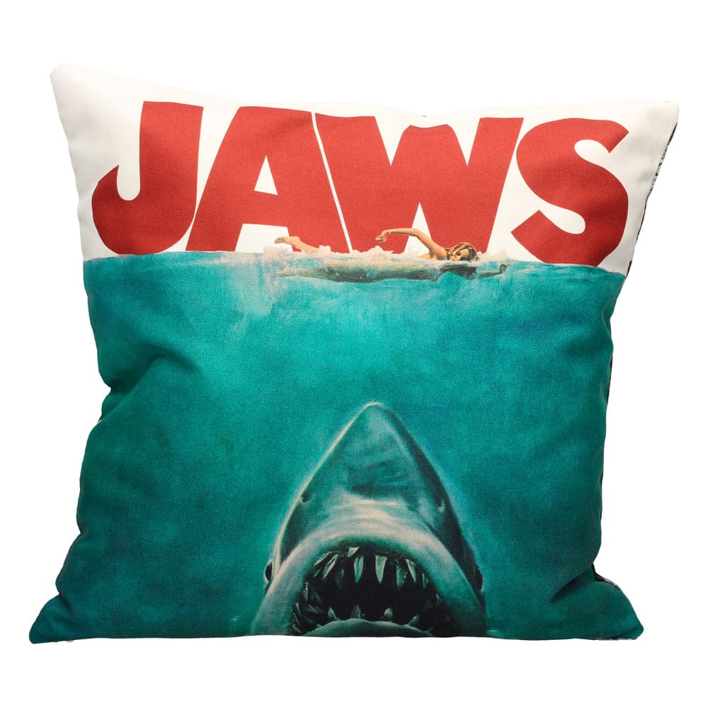 Jaws Pude - Poster Collage 45 cm