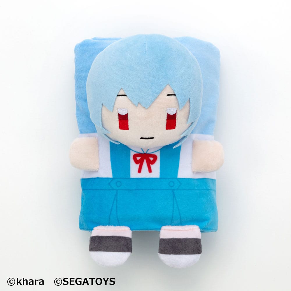 Neon Genesis Evangelion Roll-Up Plush Figure Rei Ayanami 23 cm