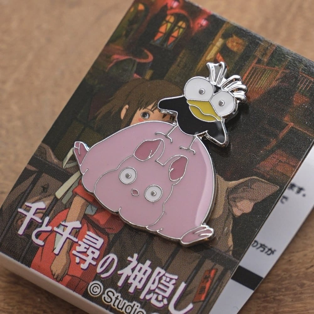 Spirited Away Pin Fly Bird and Boh Mouse