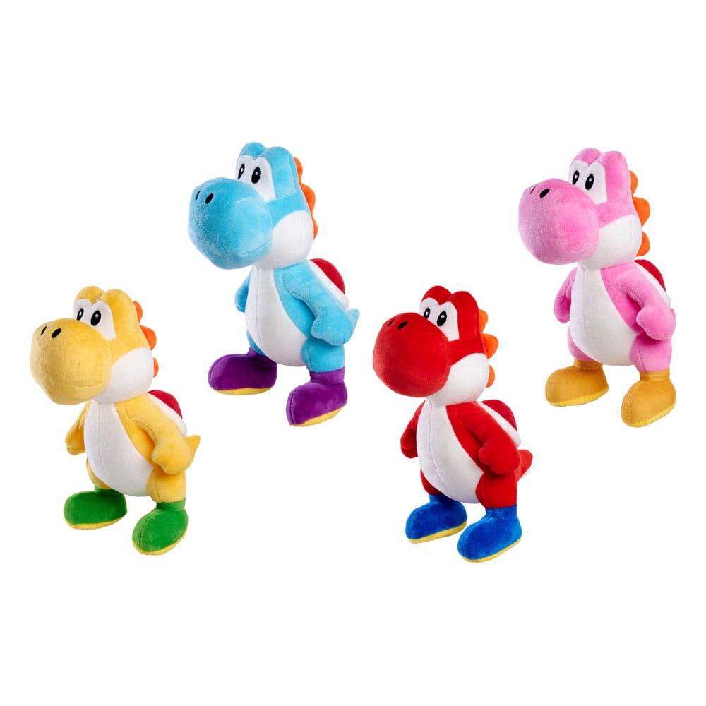 Super Mario Plush Figures Yoshi 20 cm Assortment (4)