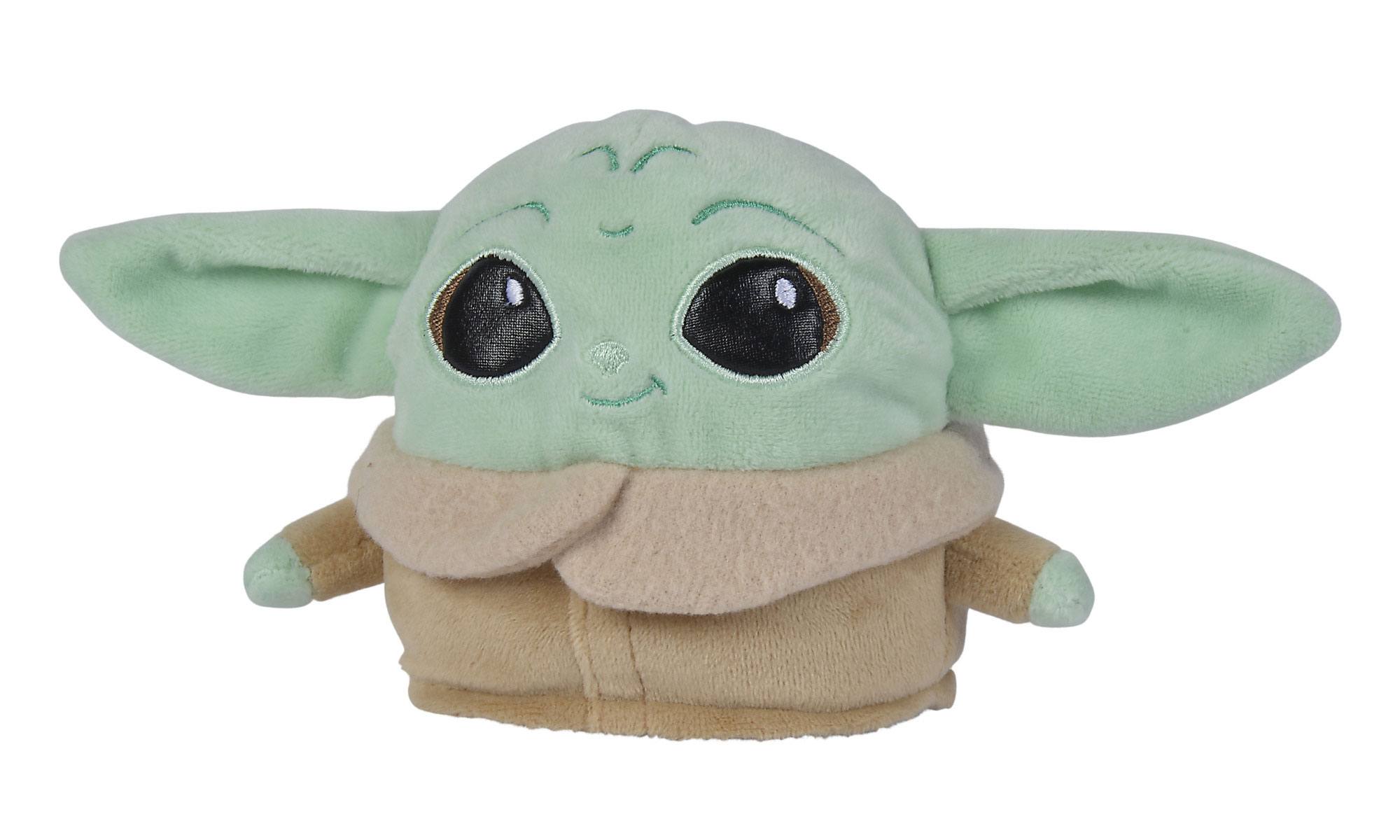 Disney - Child & Mandolorian Omkeerbaar 8cm - Groen/Grijs - Pluche - Knuffel