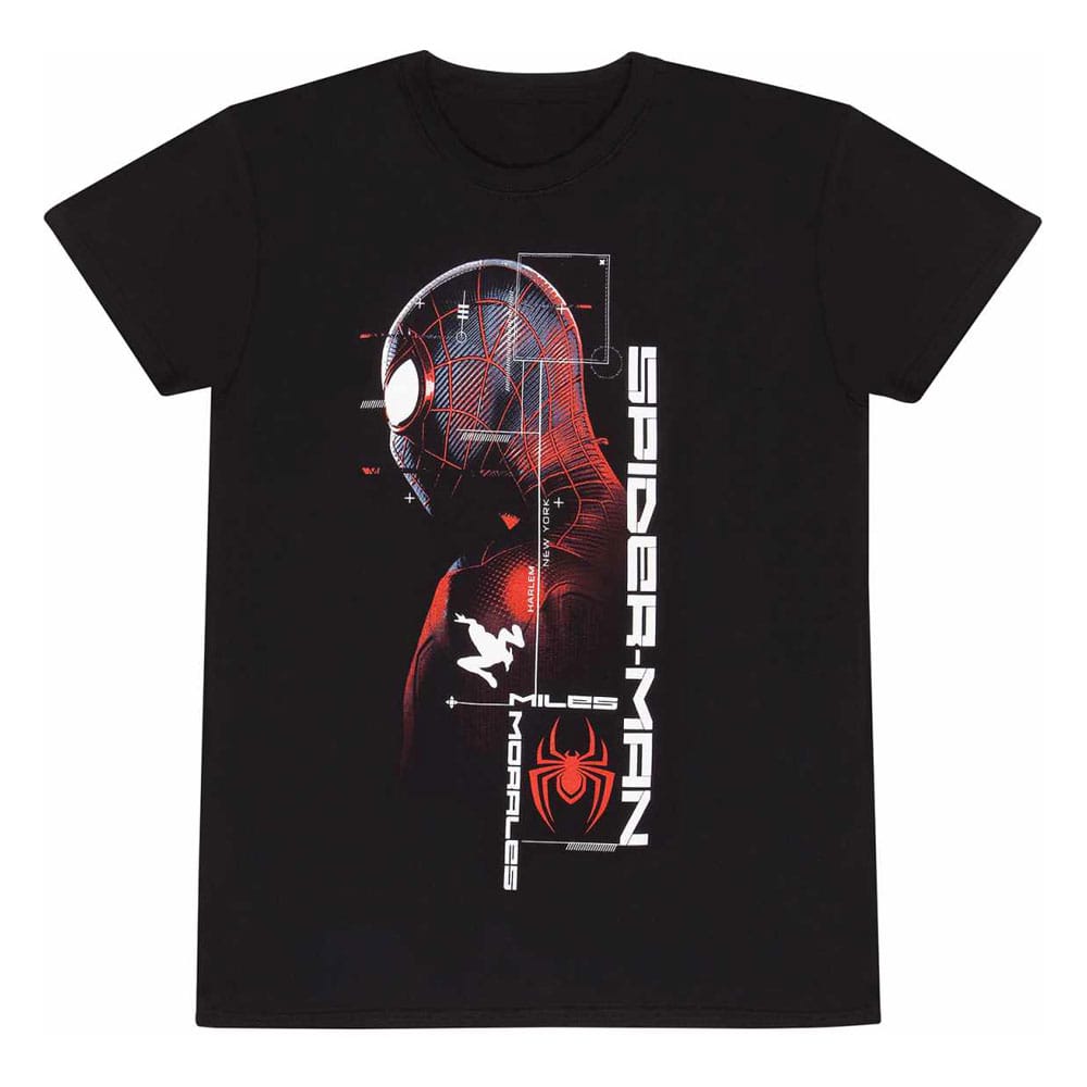 Marvel T-Shirt Spider-Man Miles Morales Video Game - Suit Specs Size S