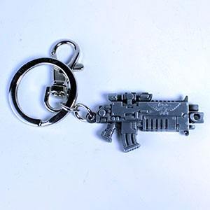 Warhammer 40K Metal Nøglering - Bolter Metallic Finish