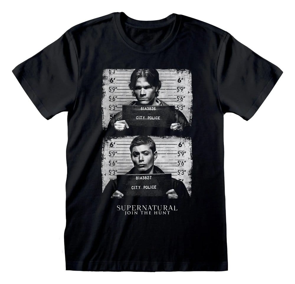 Supernatural T-Shirt Line Up Black Size S