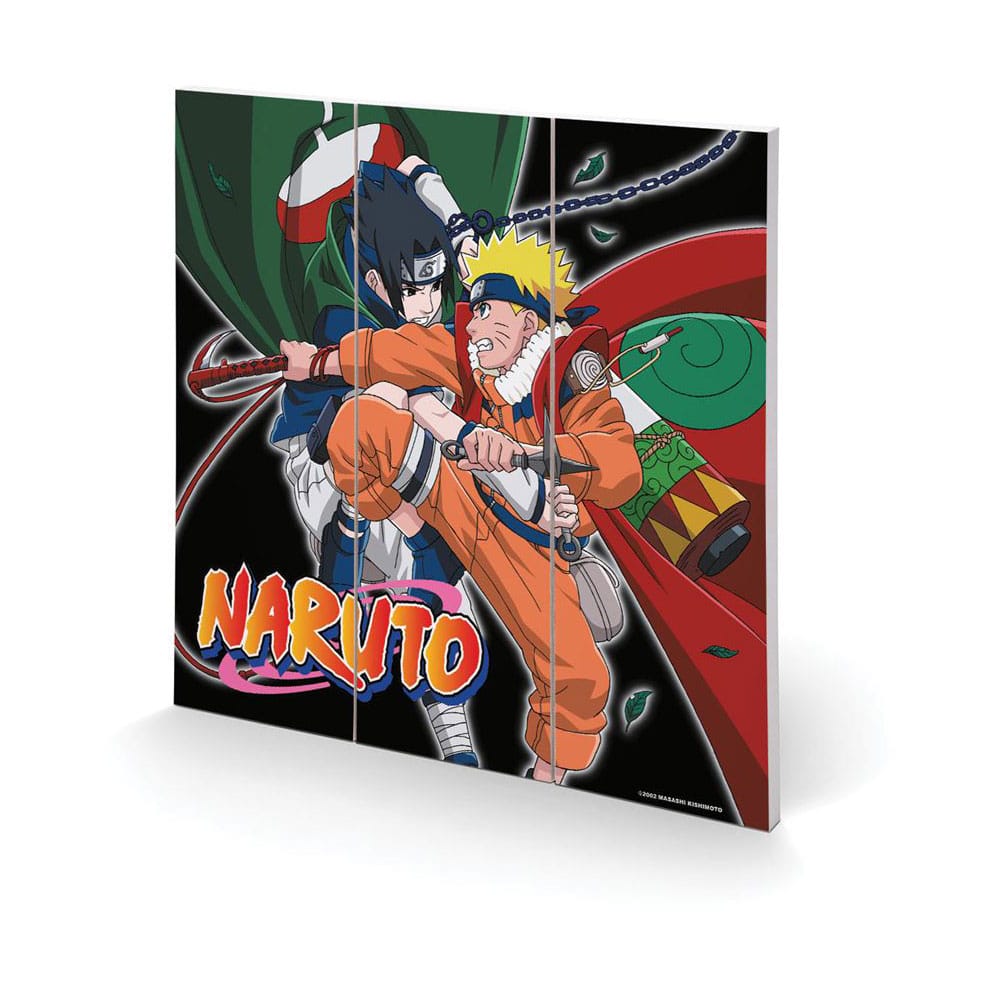 Naruto Wooden Wall Art Training To Surpass The Other