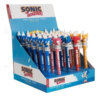 PRECOMENZI - Sonic - The Hedgehog Erasable Gel Pen Characters Display (30)