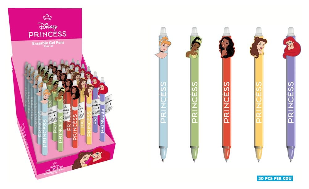 PRECOMENZI - Disney Princess Erasable Gel Pen Princesses Display (30)