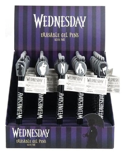 PRECOMENZI - Wednesday Erasable Gel Pen Black Display (30)