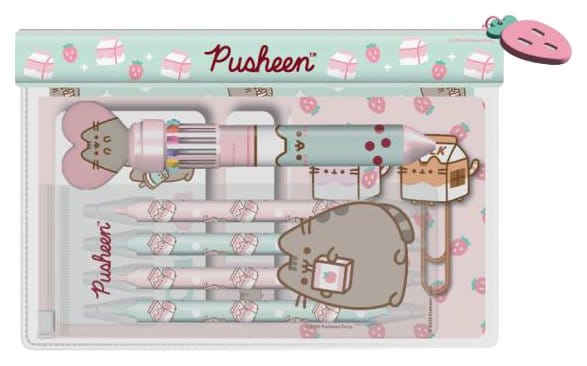 Pusheen Pouch Stationery Set Sips