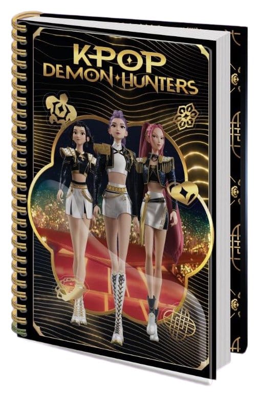 KPop Demon Hunters Notebook A5 Golden Display (12)