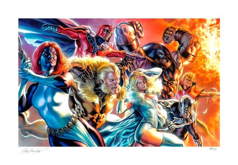 Sideshow Collectibles Marvel X-Men Art Print The Brotherhood of Mutants by Felipe Massafera 46 x 66 cm - unframed