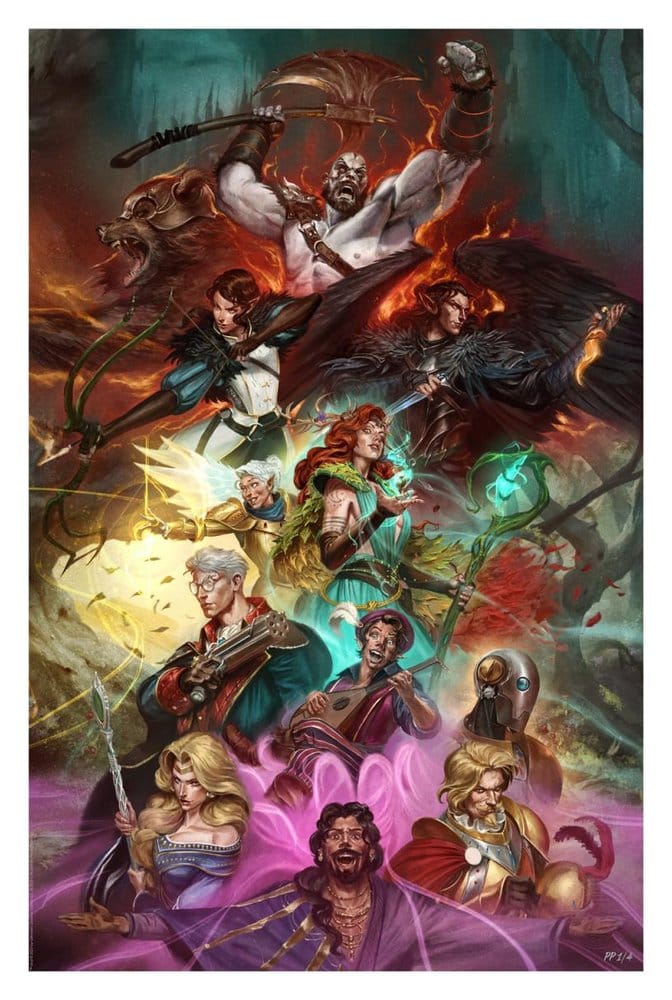 PRECOMENZI - Critical Role Art Print Vox Machina 41 x 61 cm - unframed