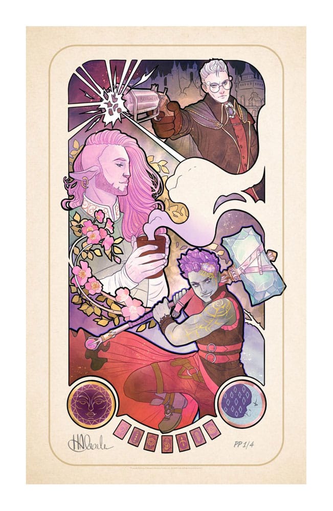 Sideshow Collectibles Critical Role Art Print Taliesin Jaffe: 10th Anniversary Art Nouveau Illustrations 46 x 28 cm - unframed