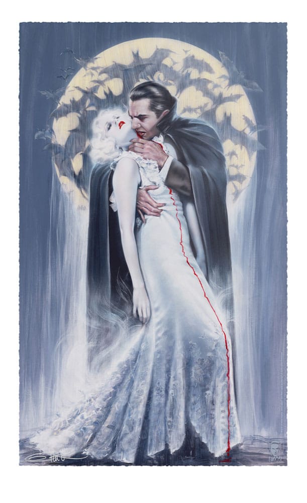 Sideshow Collectibles Dracula Art Print The Kiss by Olivia De Berardinis 70 x 43 cm - unframed