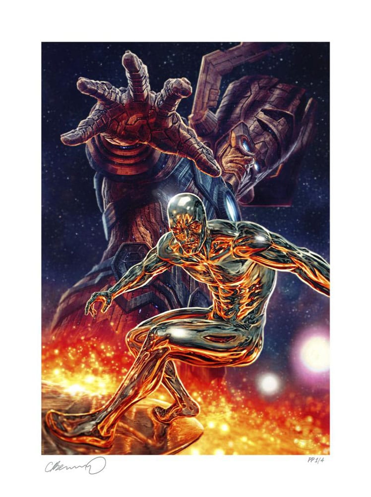 Sideshow Collectibles Marvel Art Print Galactus and the Silver Surfer 61 x 41 cm - unframed