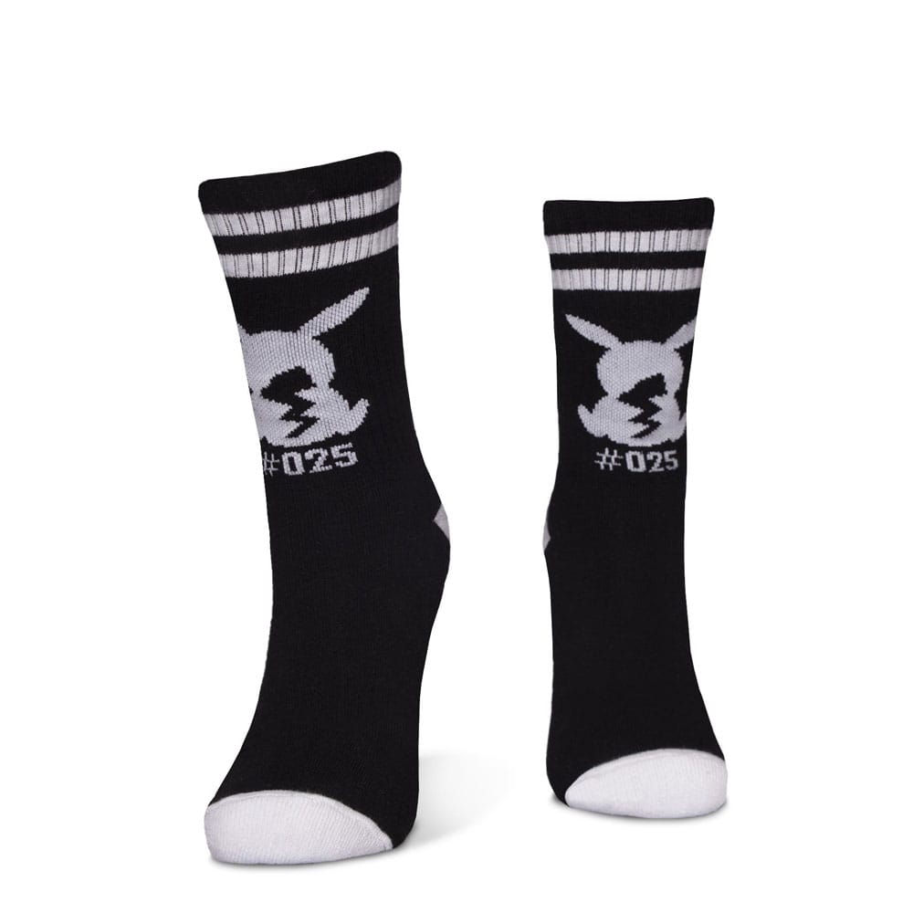 Pokémon Socks 3-Pack Pikachu Pokeball 39-42 3