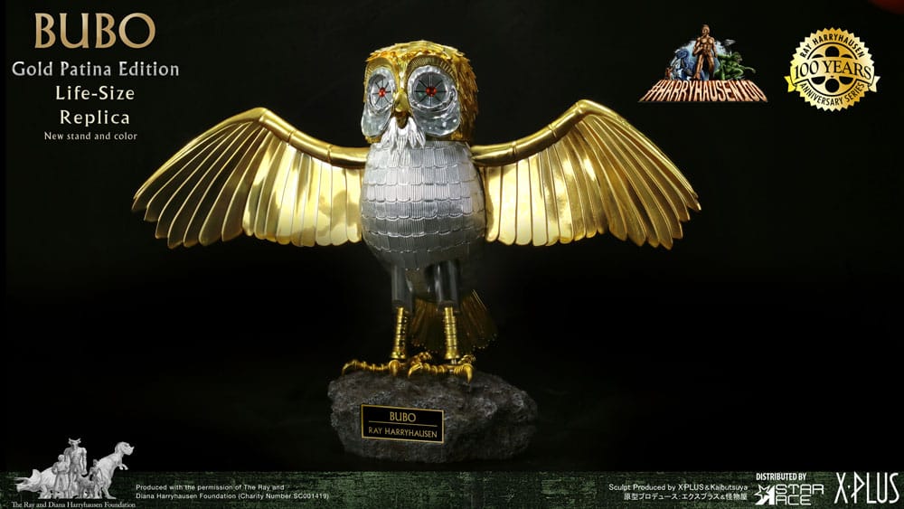Clash of the Titans Statue Ray Harryhausens Bubo Gold Patina Edition Normal Ver. 34 cm [2]